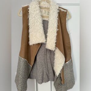 Mixed media vest